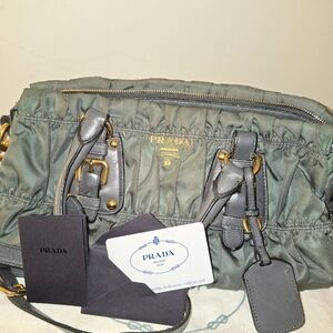 PRADA Tessuto Gaufre Nylon 2 Way Shoulder Bag